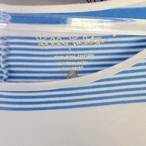 Lilly Pulitzer Marlowe Dress in Bay Blue Stripe - Picture 6 of 8